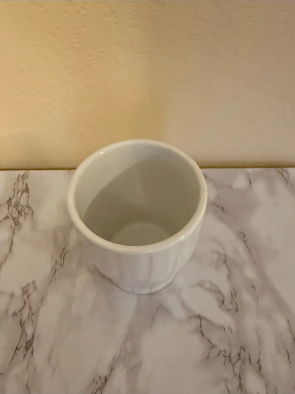 Small White Textured Ceramic Pot/Planter